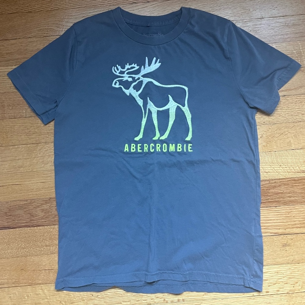 Abercrombie Kids Navy Moose T-Shirt
